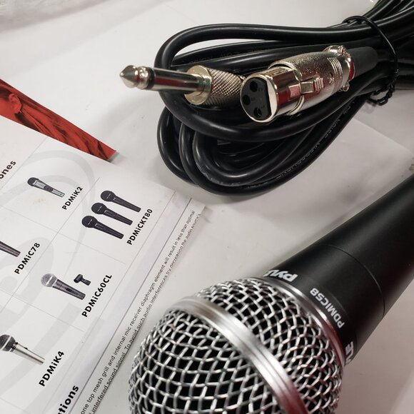 Pyle Handheld Microphone PDMIC58 - Dynamic Moving Coil Cardioid Unidirectional - Picture 5 of 8